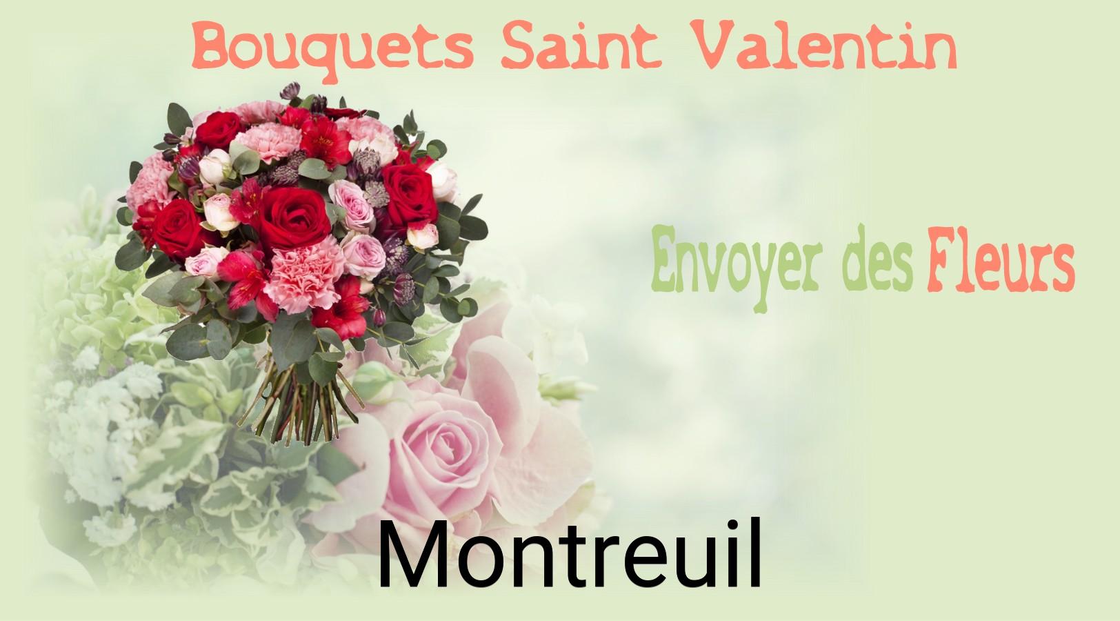 Roses de Saint-Valentin livrées à Montreuil